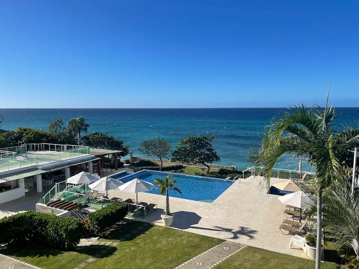 Beachfront 3BR Apt Luxury Escape in Cabarete|G1BR2